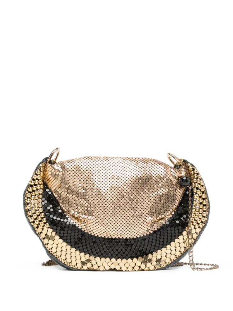 Madison.Maison Raquel mesh crossbody bag - Gold Cover