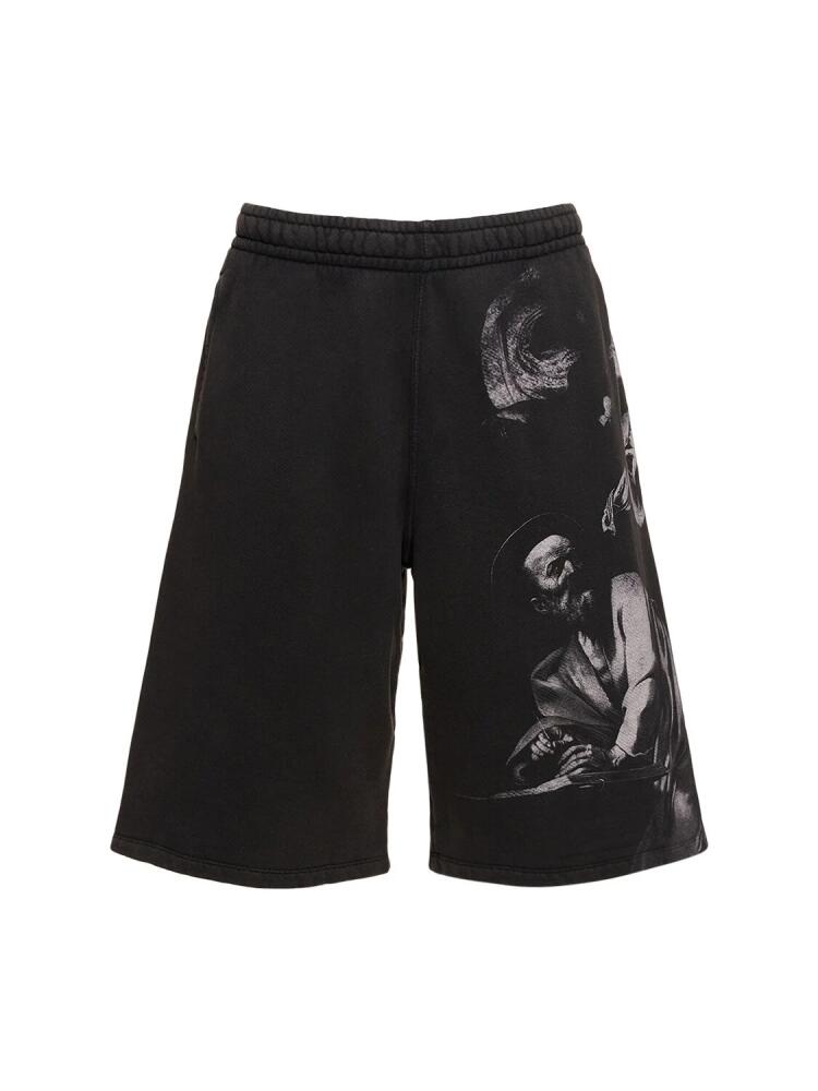 OFF-WHITE S. Matthew Over Cotton Sweat Shorts Cover