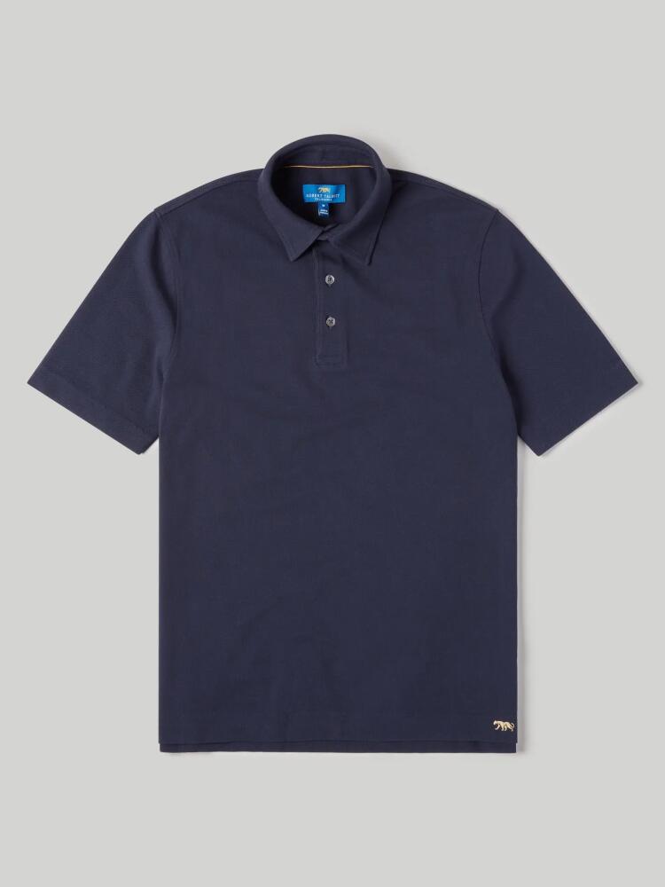 Robert Talbott Walker Short Sleeve Polo in Navy Cover