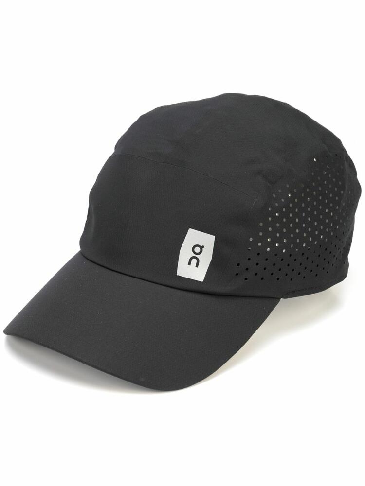 On Running perforated-detail cap - Black Cover