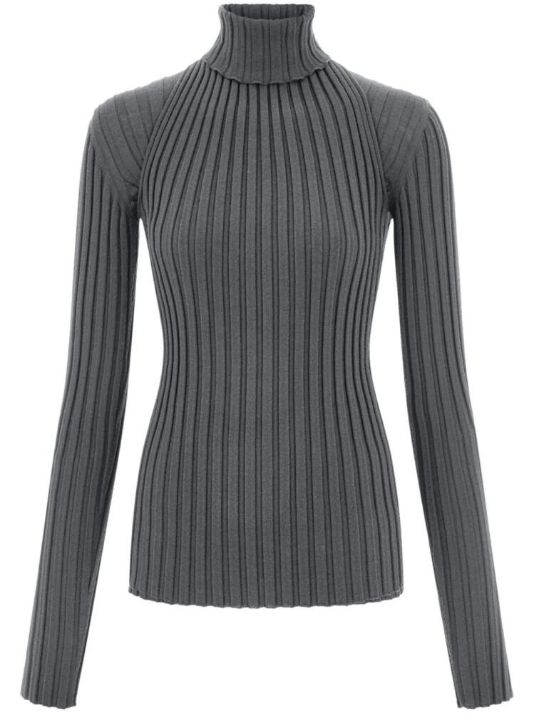 Ferragamo layered turtleneck jumper - Grey Cover