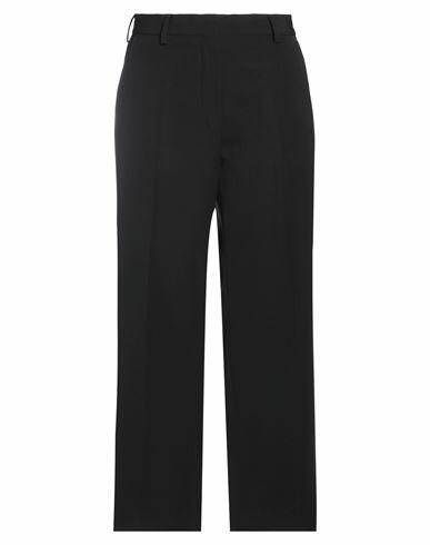 Dries Van Noten Woman Pants Black Polyester, Wool Cover