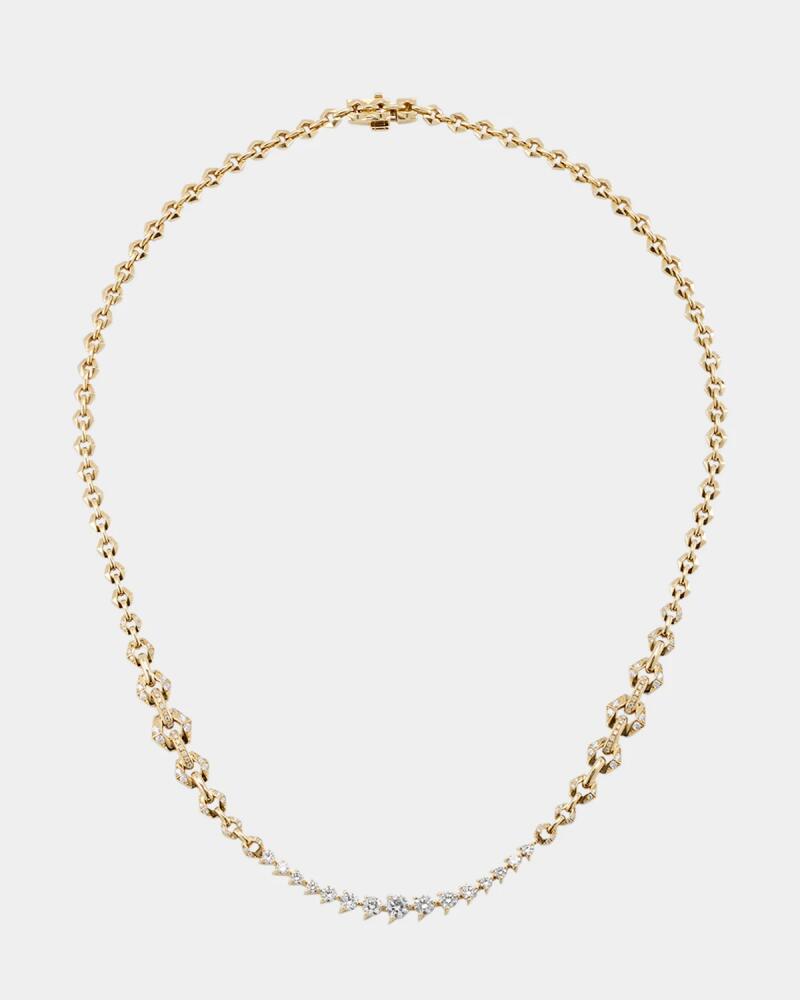 Dries Criel 18k Yellow Gold Flow Bond Diamond Necklace Cover