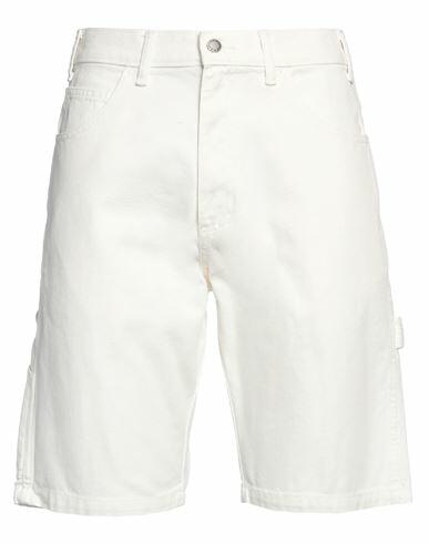 Dickies Man Shorts & Bermuda Shorts White Cotton Cover