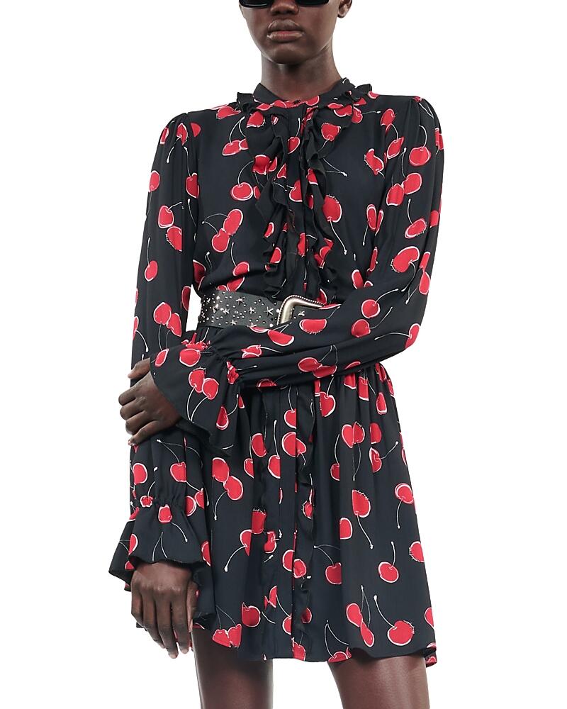 The Kooples Printed Long Sleeve Dress Cover