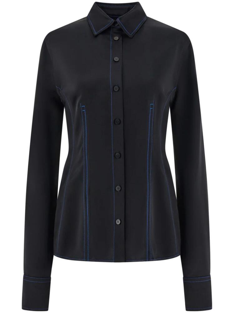 Ferragamo contrast-stitched shirt - Black Cover