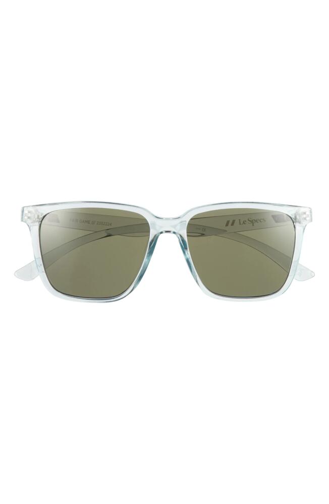 Le Specs Fair Game D-Frame Sunglasses in Mist Cover