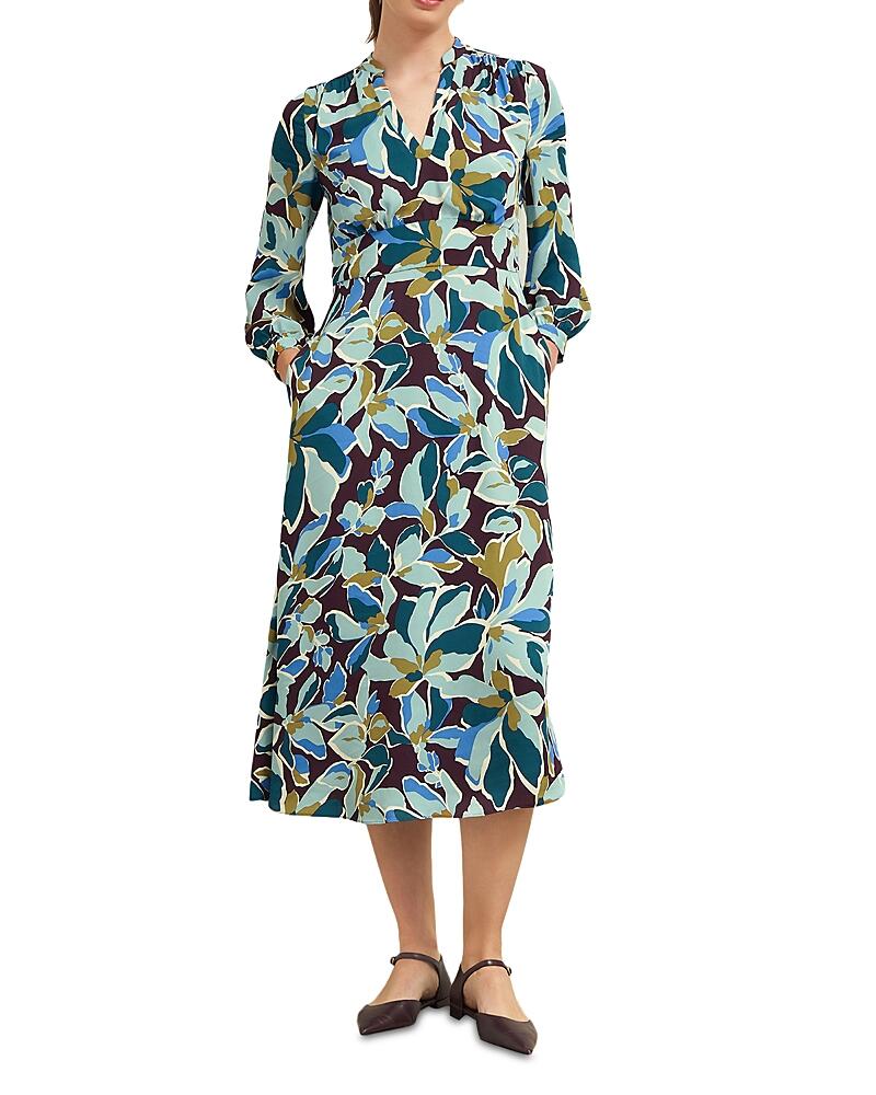 Hobbs London Lea Printed Midi Dress Cover