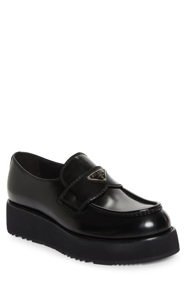 Prada Platform Loafer in Nero Cover