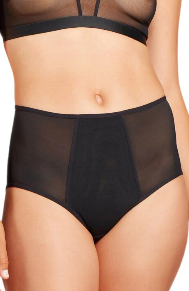 Siella Power Mesh High Waist Brief in Black Cover