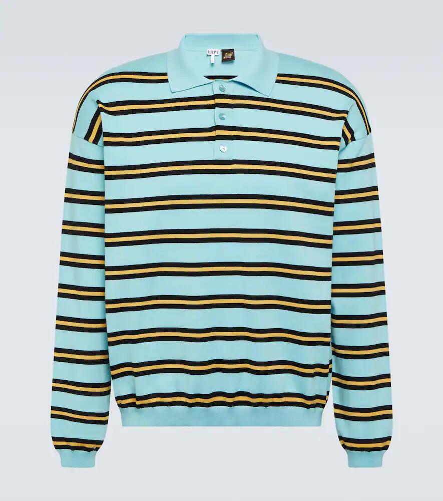 Loewe Paula's Ibiza striped cotton jersey polo sweater Cover