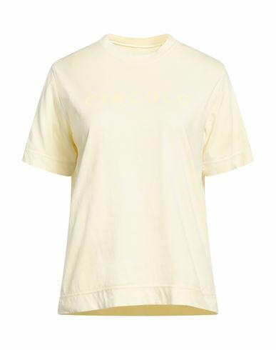 Circolo 1901 Woman T-shirt Light yellow Cotton Cover