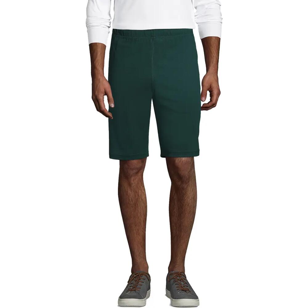 Lands' End School Uniform Mesh Gym Shorts in Evergreen Cover