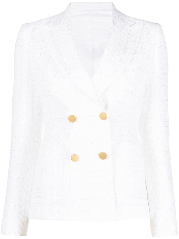 Tagliatore double-breasted tailored blazer - White Cover