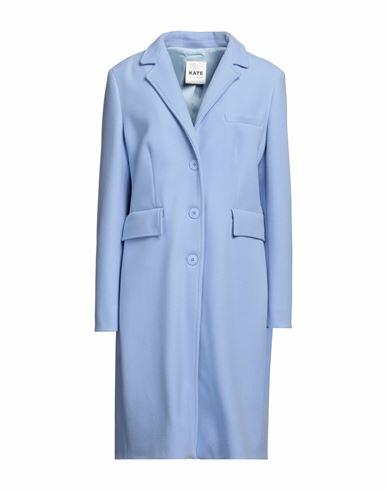 Kate By Laltramoda Woman Coat Sky blue Polyester Cover