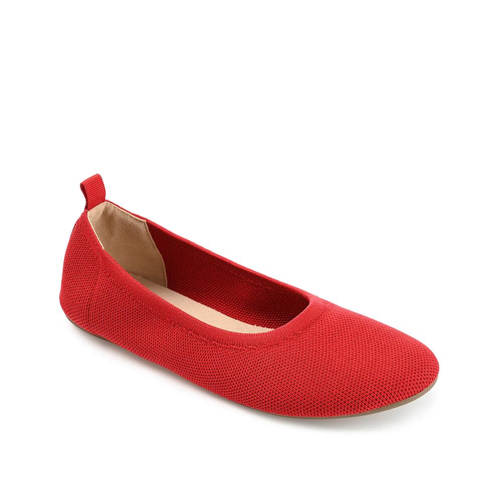 Journee Collection Jersie Foldable Ballet Flat | Women's | Red Cover