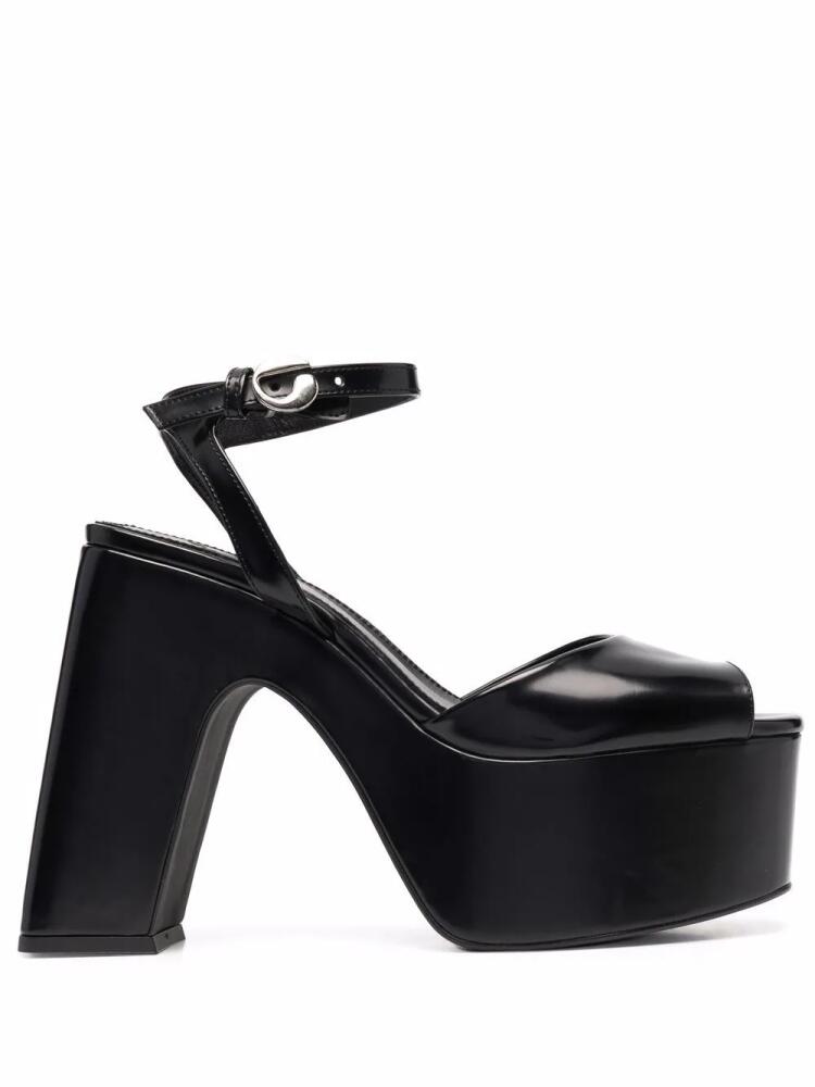 Coperni platform-sole sandals - Black Cover