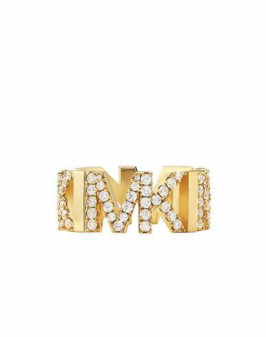 Michael Kors Premium Woman Ring Gold Brass, Crystal Cover