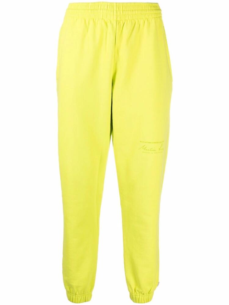 Martine Rose elasticated-waistband track pants - Green Cover