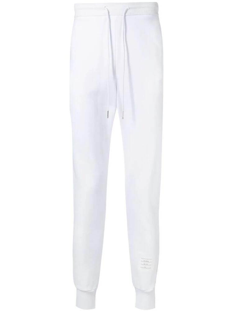 Thom Browne signature stripe track trousers - White Cover