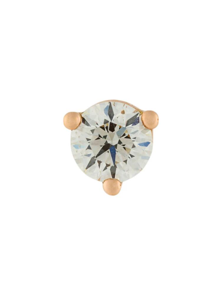 Delfina Delettrez 18kt gold Dots Solitaire diamond earring - Metallic Cover