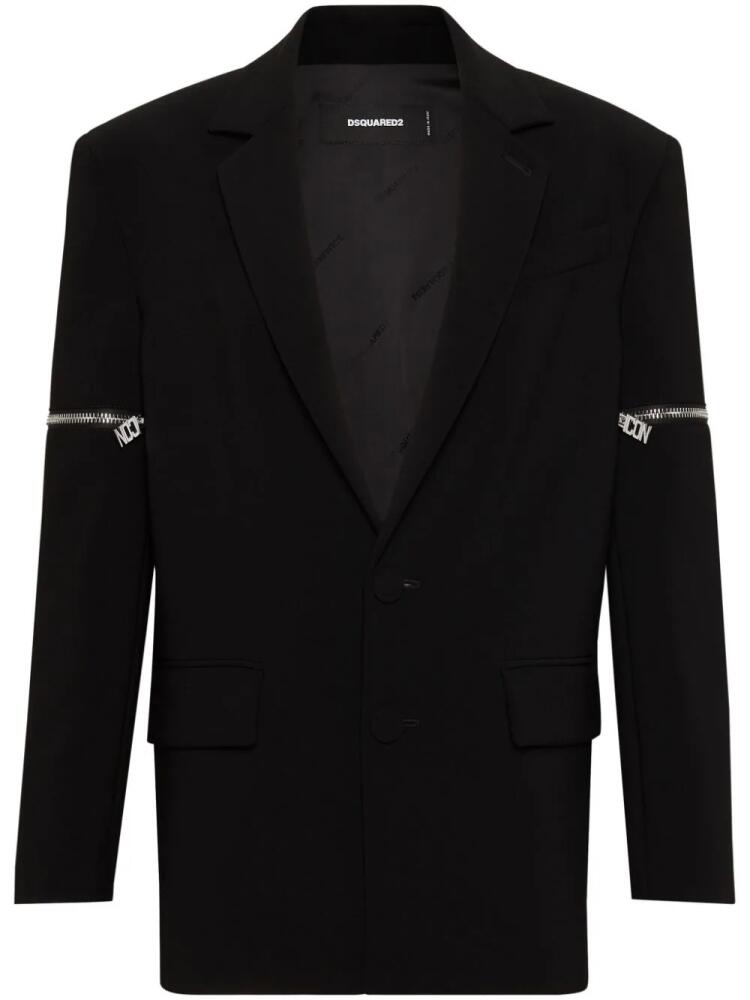 DSQUARED2 Icon single-breasted blazer - Black Cover