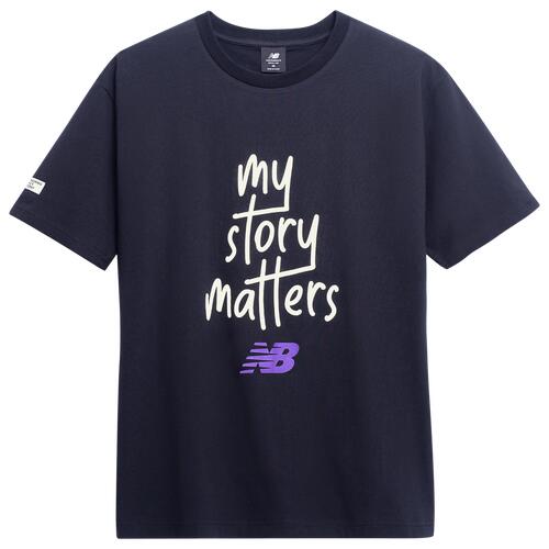 New Balance My Story Matters T-Shirt - Mens Black Cover