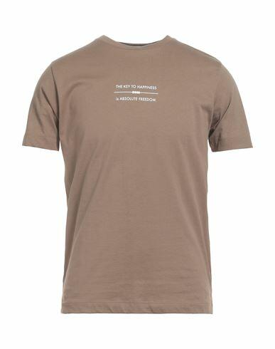 Dooa Man T-shirt Khaki Cotton Cover