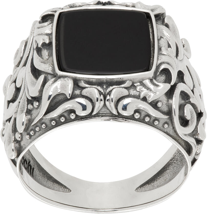 Emanuele Bicocchi Silver Arabesque Chevalier Ring Cover