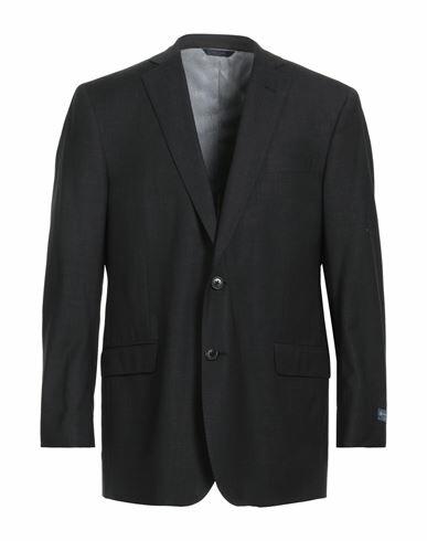 Brooks Brothers Man Blazer Steel grey Wool, Polyester, Lycra Cover