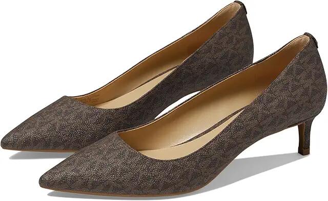 MICHAEL Michael Kors Alina Flex Kitten Pump (Brown) Women's Shoes Cover