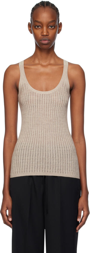 Gabriela Hearst Beige Nevin Tank Top Cover