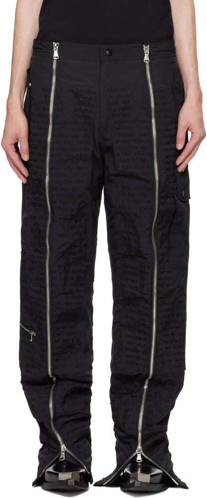 Who Decides War Black 'WDW' Ski Cargo Pants Cover