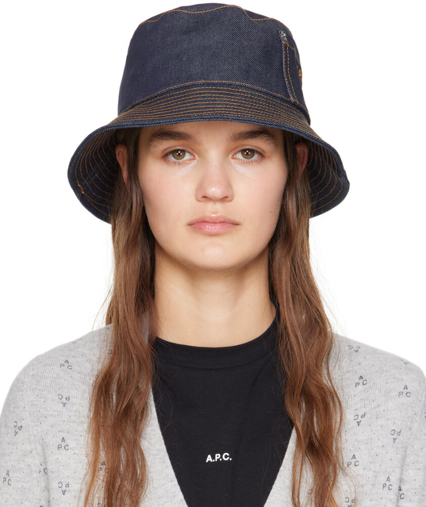 A.P.C. Blue Thais Bucket Hat Cover