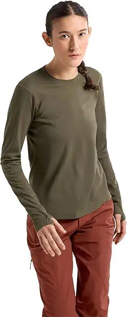 Arc'teryx Taema Thermal Crew Long Sleeve (Tatsu Heather) Women's Clothing Cover