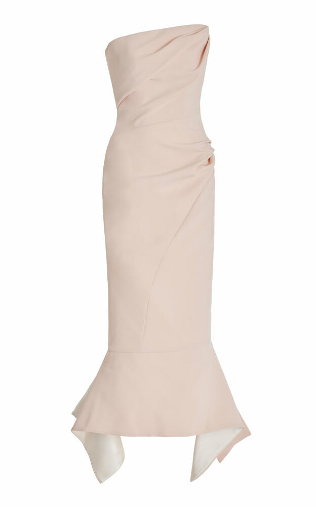 Maticevski - Exclusive Suffix Strapless Crepe Midi Dress - Pink Cover