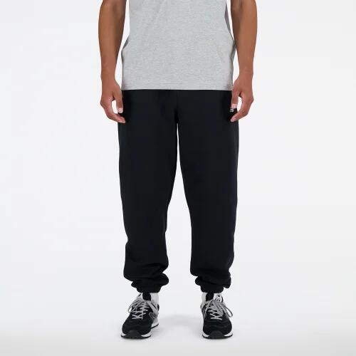 New Balance Sport Essentials Fleece Jogger - Mens Black/White Cover