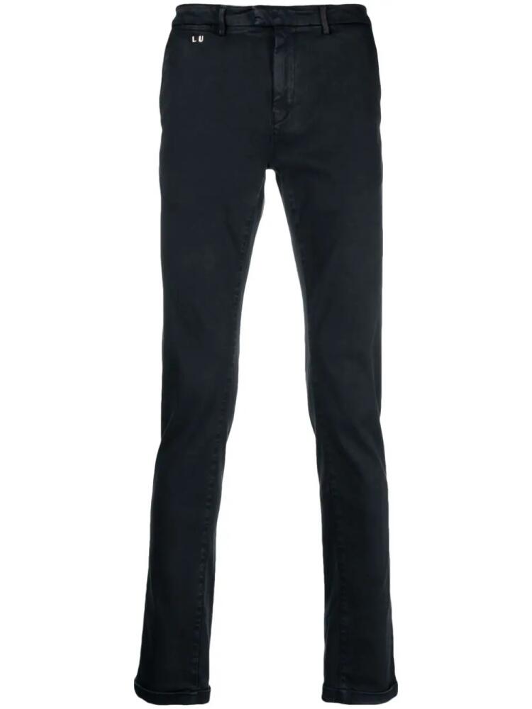 Sartoria Tramarossa low-rise slim-fit trousers - Blue Cover