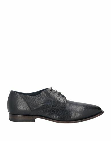 Preventi Man Lace-up shoes Midnight blue Calfskin Cover