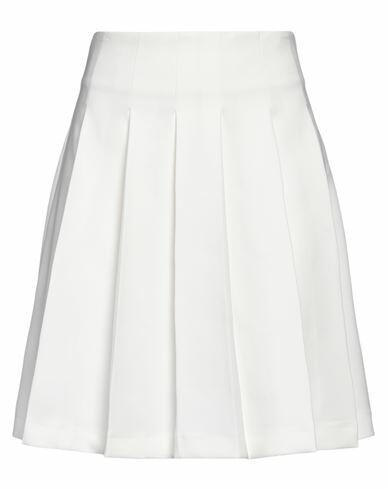 Silvian Heach Woman Mini skirt White Polyester, Elastane Cover