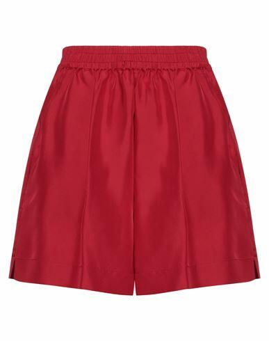 Semicouture Woman Shorts & Bermuda Shorts Burgundy Silk Cover