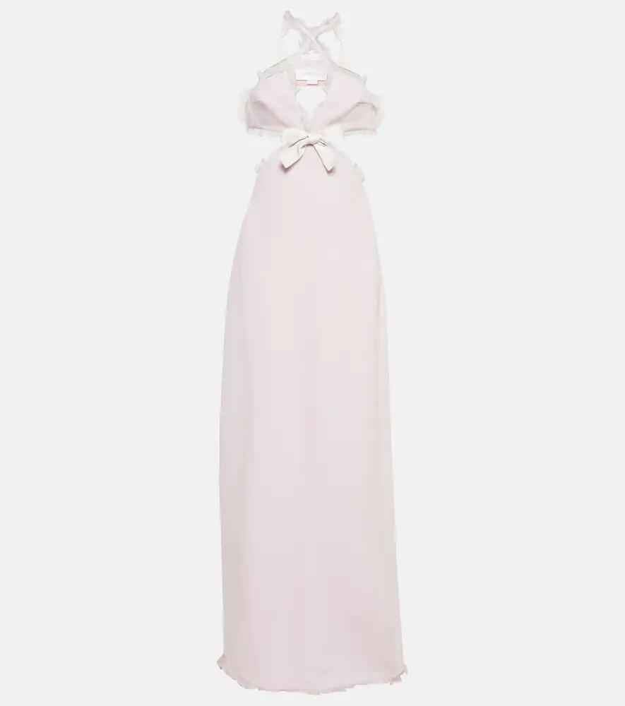 Giambattista Valli Ruffle-trimmed gabardine maxi dress Cover