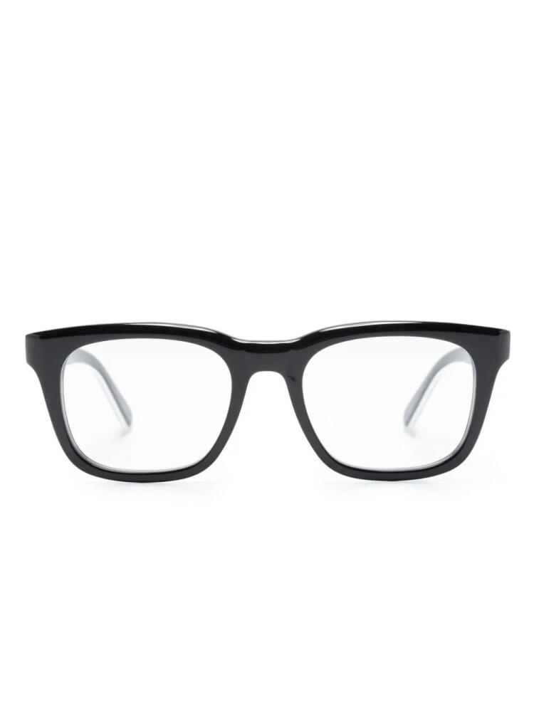 Moncler Eyewear two-tone wayfarer-frame glasses - Black Cover