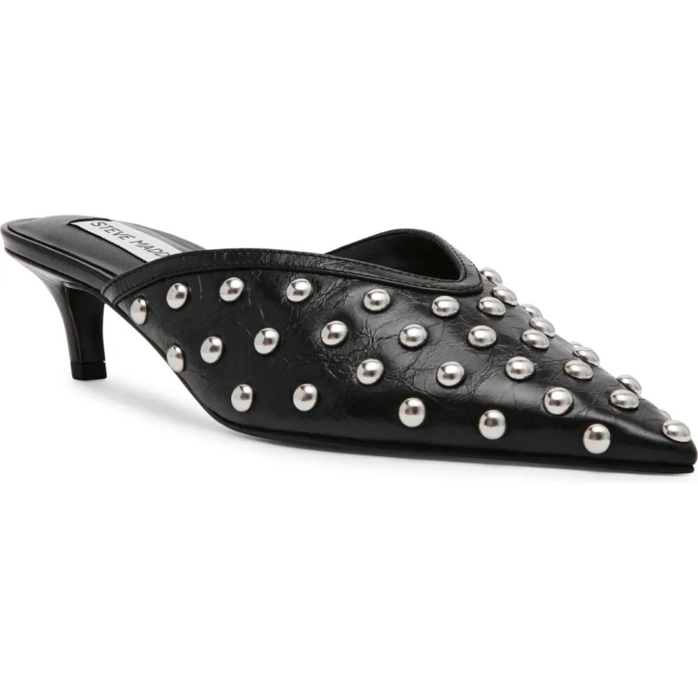 Steve Madden Leanna Studded Mule in Black Leather Cover