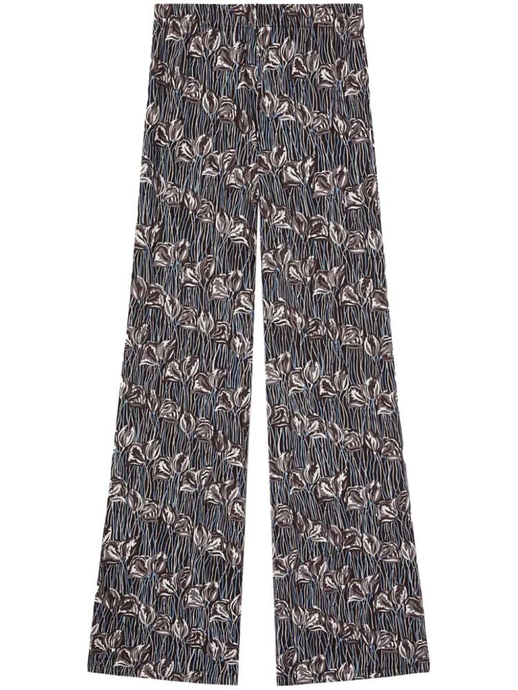 PUCCI floral print straight-legged trousers - Grey Cover