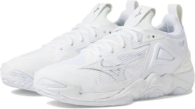 Mizuno Wave Momentum 3 (White/Silver) Men's Volleyball Shoes Cover