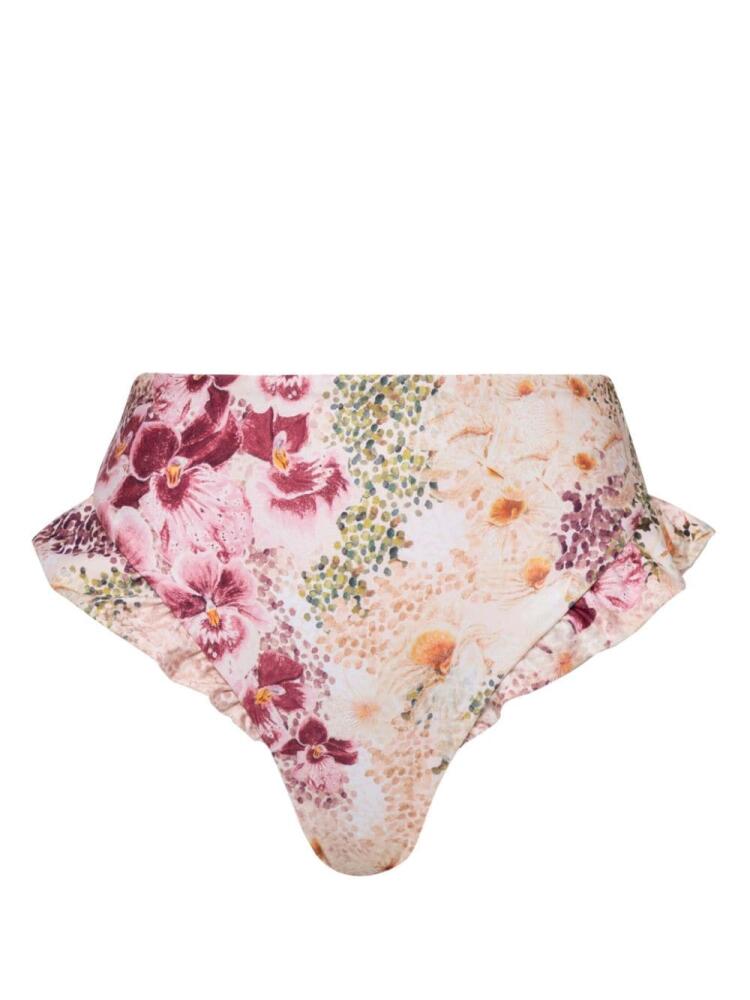 Agua By Agua Bendita Jengibre Florecer bikini bottoms - Pink Cover