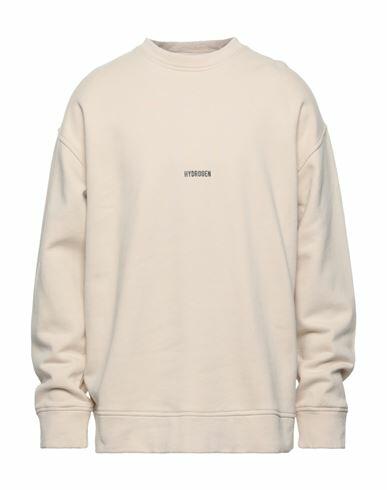 Hydrogen Man Sweatshirt Beige Cotton Cover