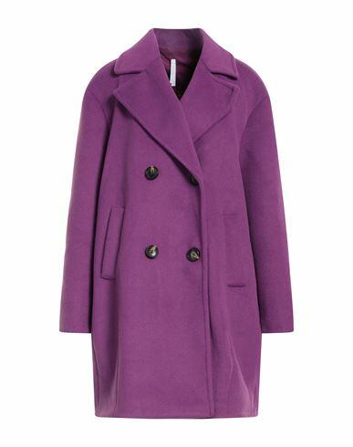 Imperial Woman Coat Mauve Polyester, Viscose, Acetate Cover