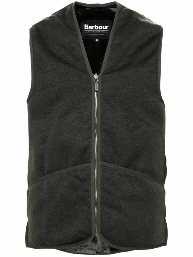 Barbour V-neck gilet - Green Cover